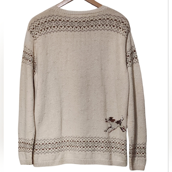 Vintage Lauren Ralph Lauren RARE Equestrian Hand-Knit Sweater Large - Picture 6 of 11